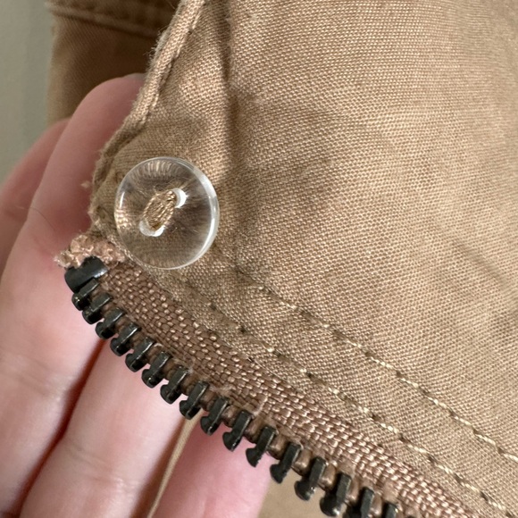 H&M Divided Beige Tan Zip Front Mini Skirt 8 - Picture 6 of 9